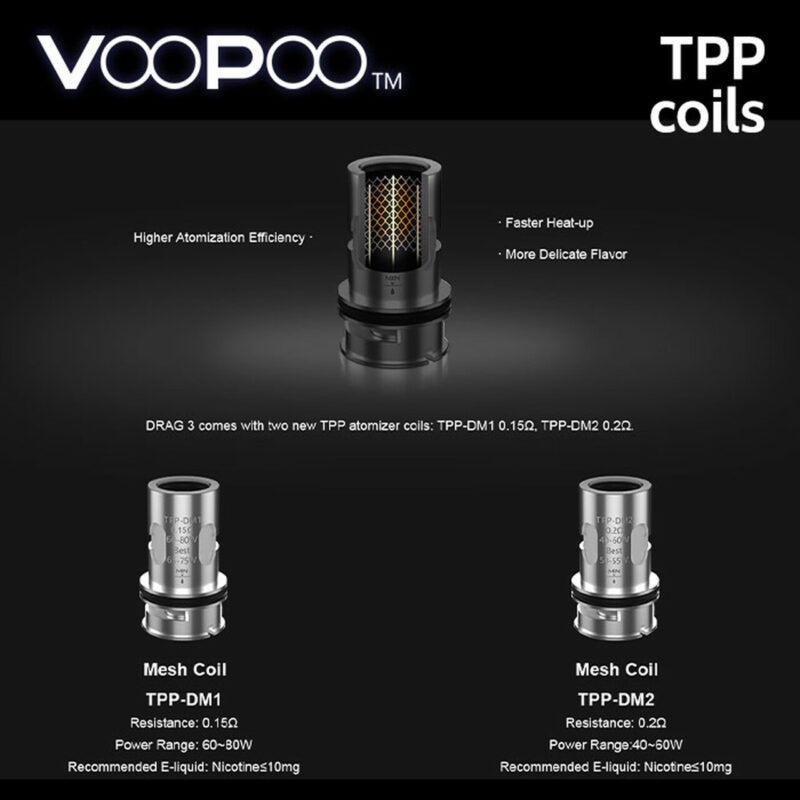 Resistencias VOOPOO TPP - Drag 3, Drag X Plus, TPP Tanque