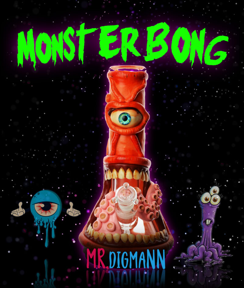 Monster Bong - Borosilicato Glass 14 pulgadas