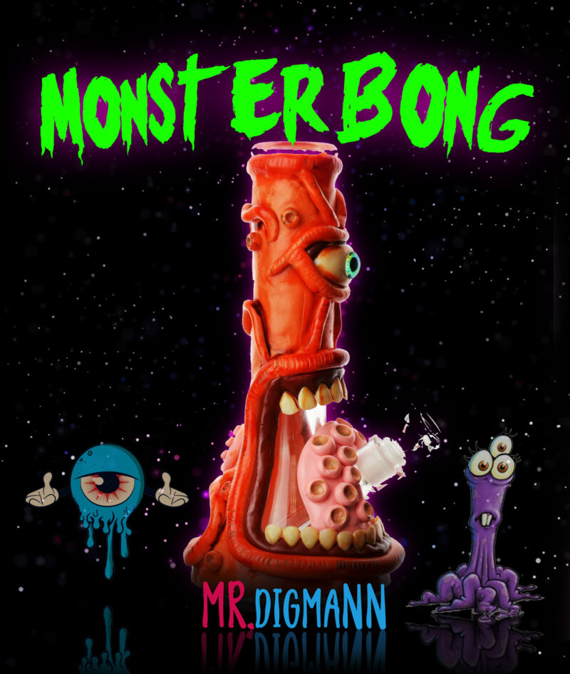 Monster Bong - Borosilicato Glass 14 pulgadas