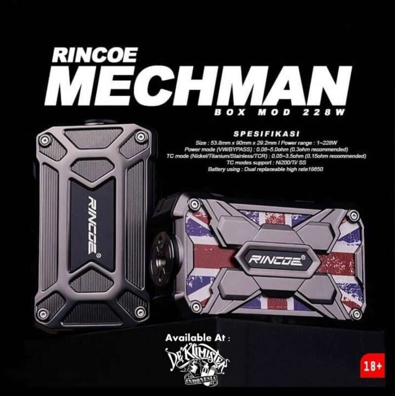 Rincoe Mechman Lite 228W + Metis RDA v2
