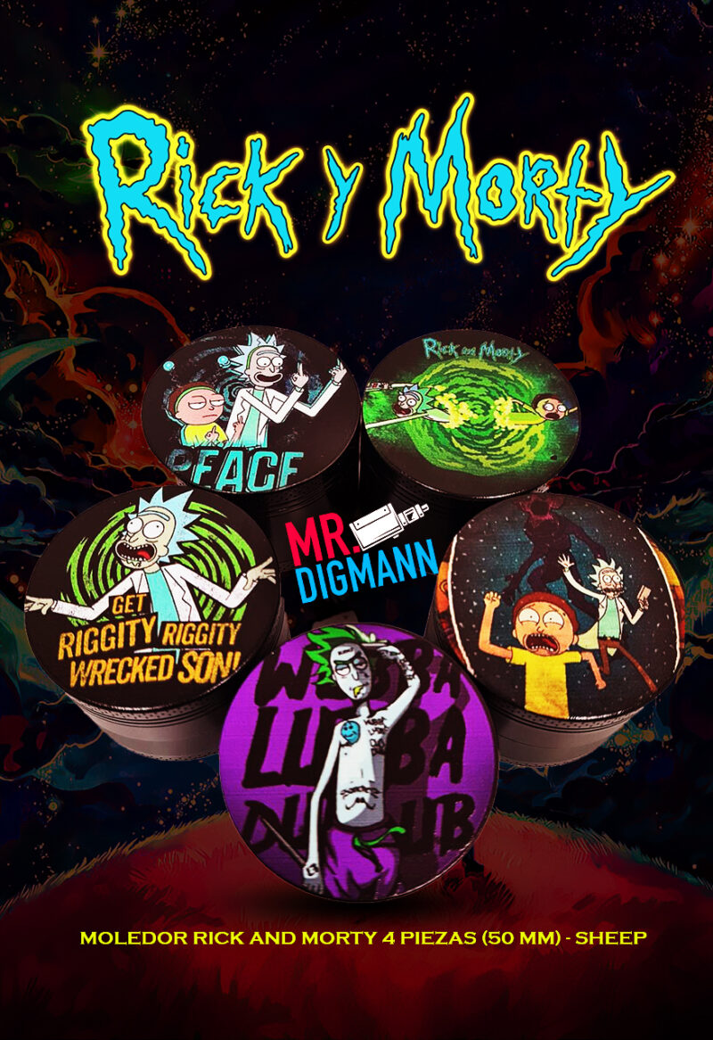 Moledor Rick and Morty 4 pisos metálico