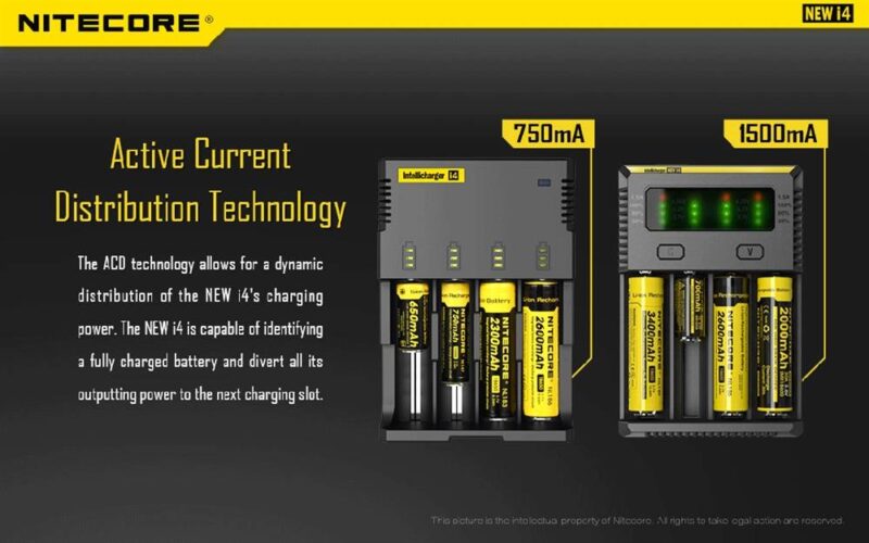 Nitecore - i4 Cargador de Baterías